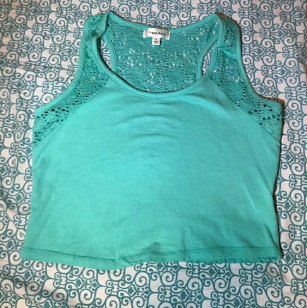 Mint crop top